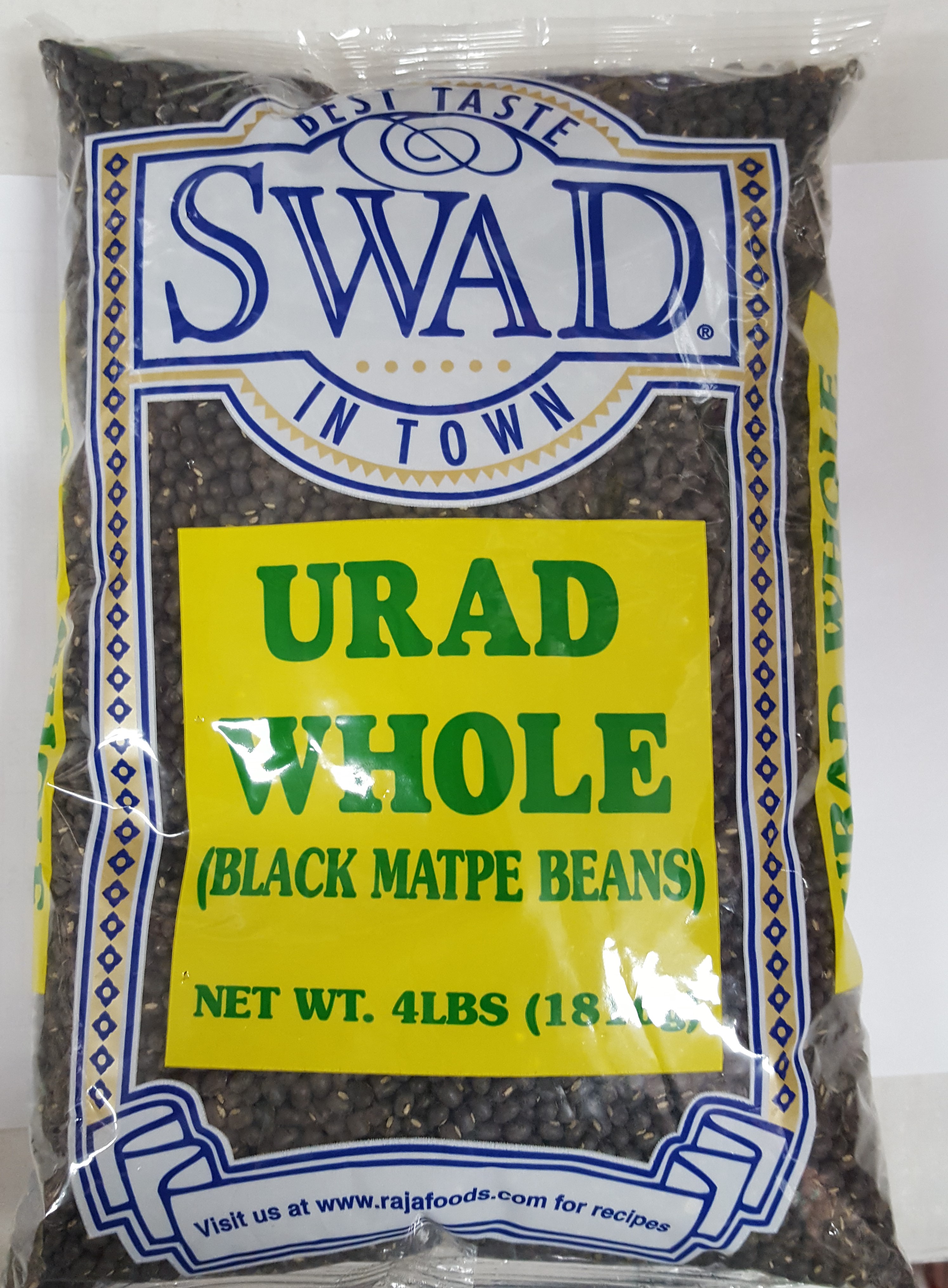 Buy Online Swad Urad Whole (Black) 4 LB Kesar Grocery.